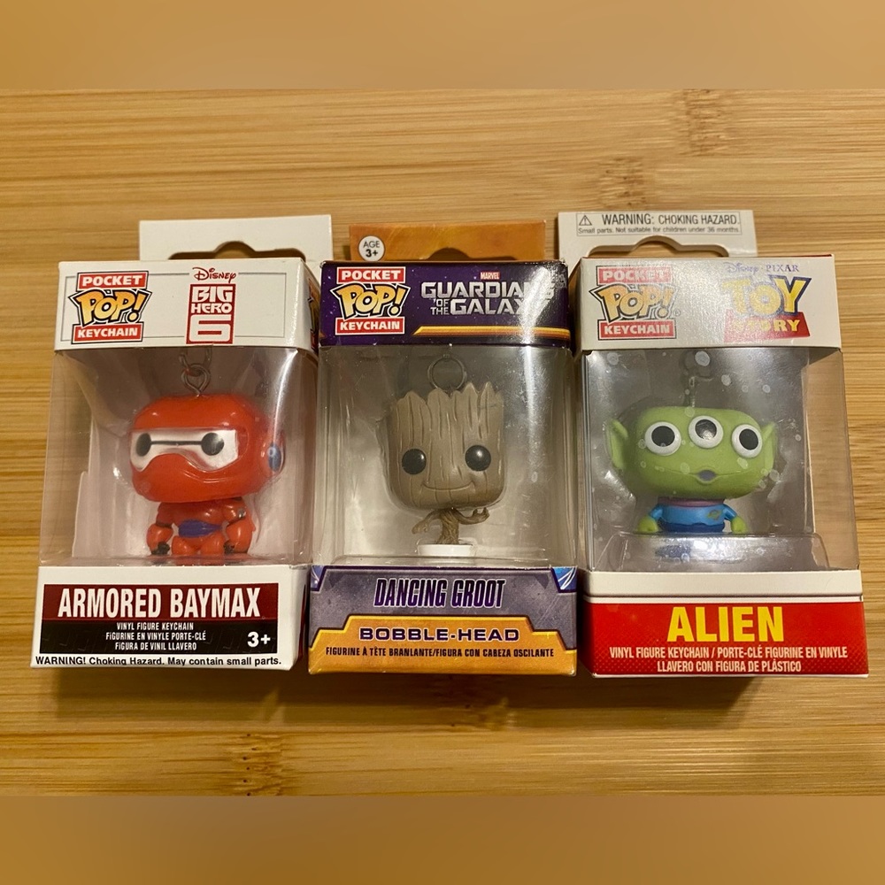 2 Pocket Pop Keychains